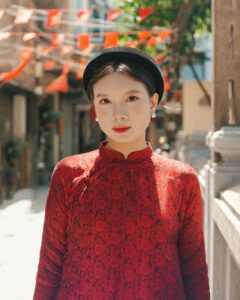 Korean woman in national attire