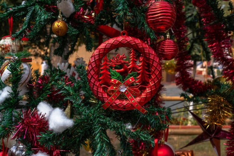 Christmas tree with lights