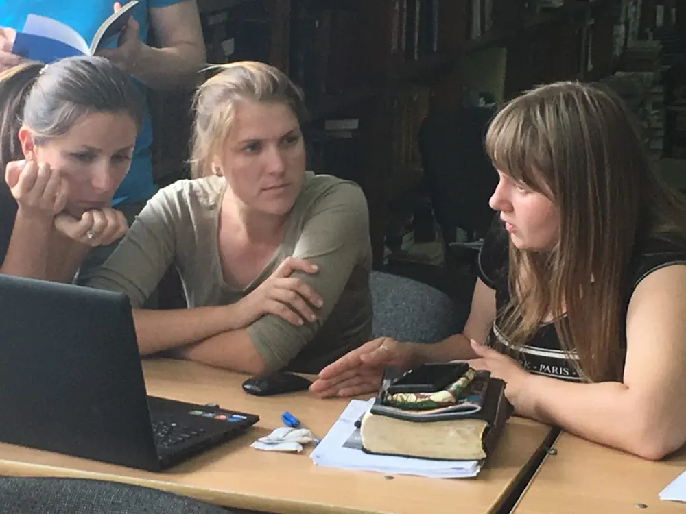 Leaders studying Storyline in Lviv, Ukraine